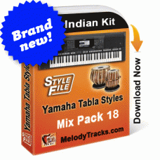 Yamaha Mix Songs Tabla Styles Set 18 - Indian Kit (SFF1 & SFF2) - Keyboard Beats - Pack